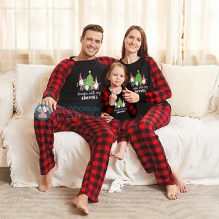 Best Gnome Christmas Family Pajamas Hanging With My Gnomies | Xmas Holiday Outfits For The Whole Family