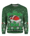 The Struggle Is Real Christmas Sweater Green