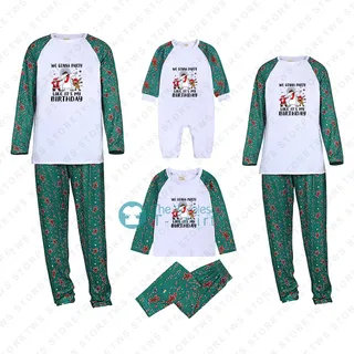 Jesus Family Matching Christmas Pajamas | We Gonna Party Like It’s My Birthday PJs