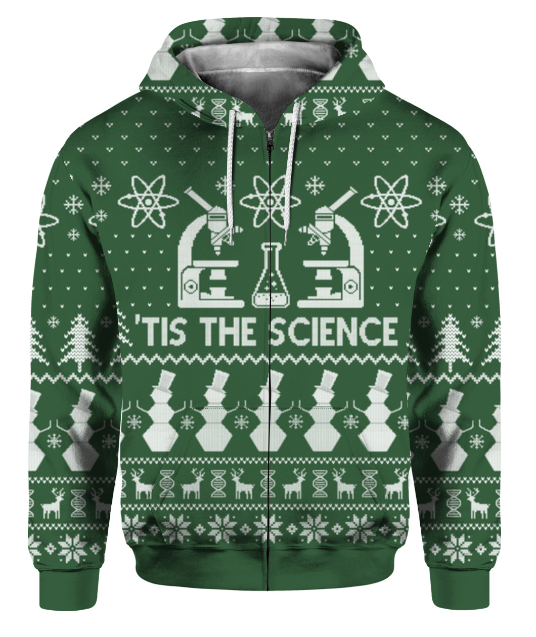 Tis The Science Christmas Sweater Green - variant image 1