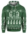 Tis The Science Christmas Sweater Green