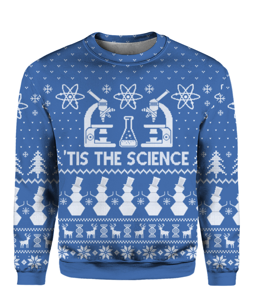 Tis The Science Christmas Sweater Royal