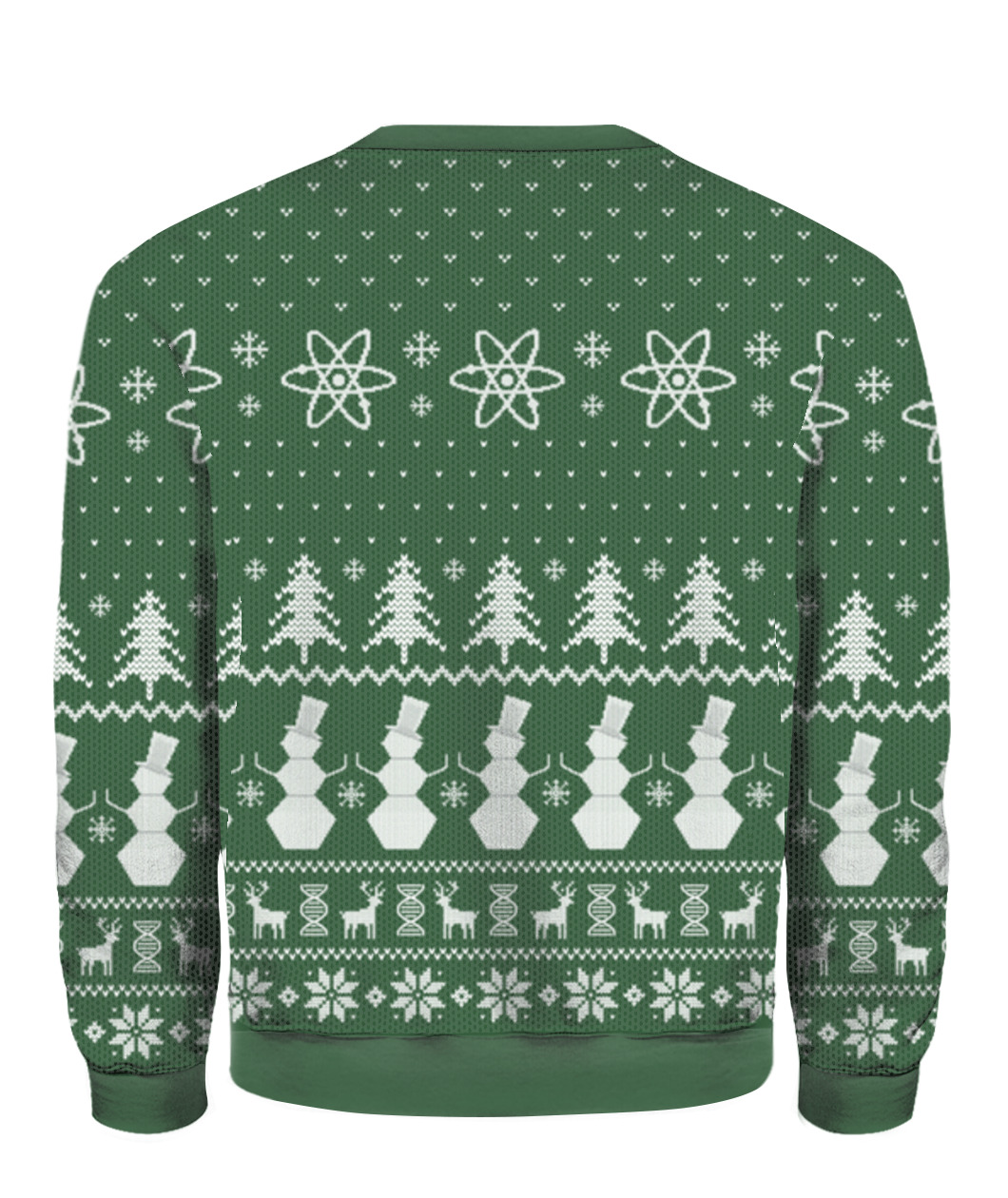 Tis The Science Christmas Sweater Green
