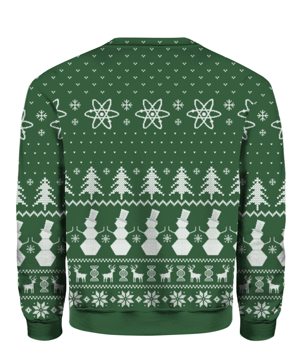 Tis The Science Christmas Sweater Green