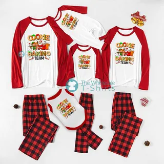 Baking Cookies Crew Family Christmas Pajamas Sets | Best Santa Crew Cookie Matching PJs