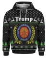 Trump Christmas Sweater Black - variant image 1