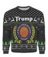 Trump Christmas Sweater Black