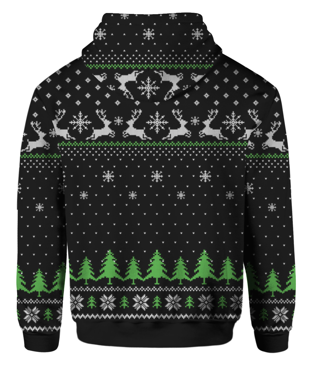 Trump Christmas Sweater Black