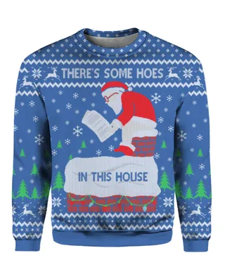Hos In This House Christmas Sweater Royal
