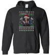 Kamala Harris Ugly Christmas Zip Hoodie