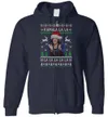 Kamala Harris Ugly Christmas Zip Hoodie