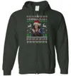 Kamala Harris Ugly Christmas Zip Hoodie