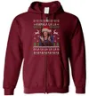 Kamala Harris Ugly Christmas Zip Hoodie