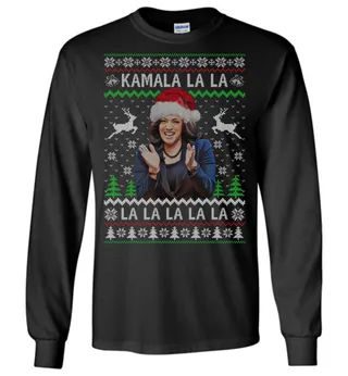 Kamala Harris Ugly Christmas Long Sleeve T-Shirt