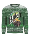 Biden The Quicker Fucker Upper Christmas Sweater Green