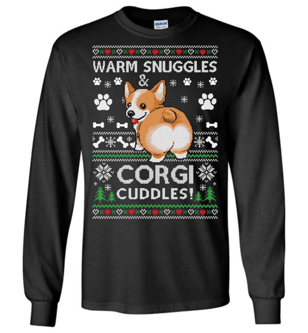 Corgi Ugly Christmas LS T-Shirt
