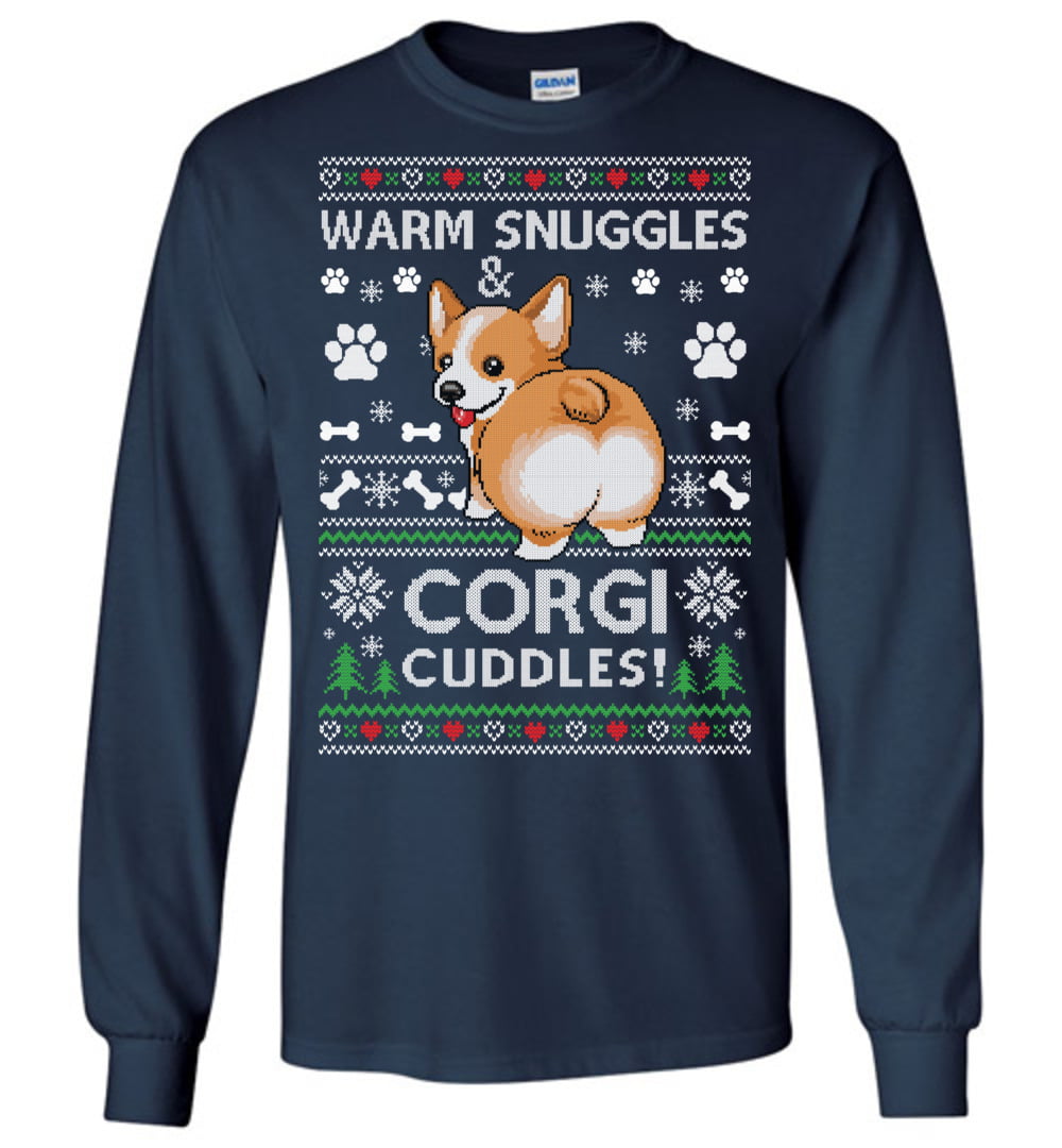 Corgi Ugly Christmas LS T-Shirt
