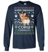 Corgi Ugly Christmas LS T-Shirt
