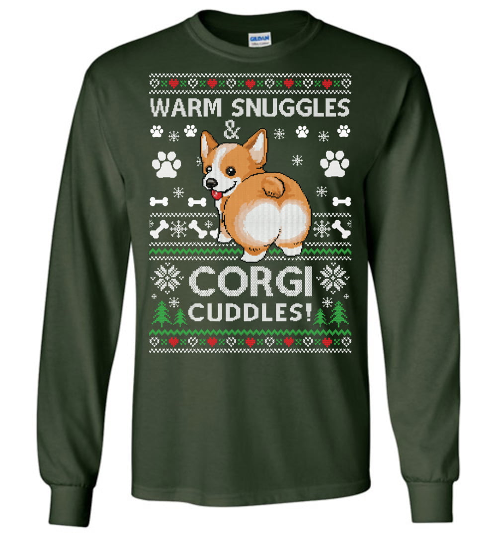 Corgi Ugly Christmas LS T-Shirt