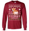 Corgi Ugly Christmas LS T-Shirt