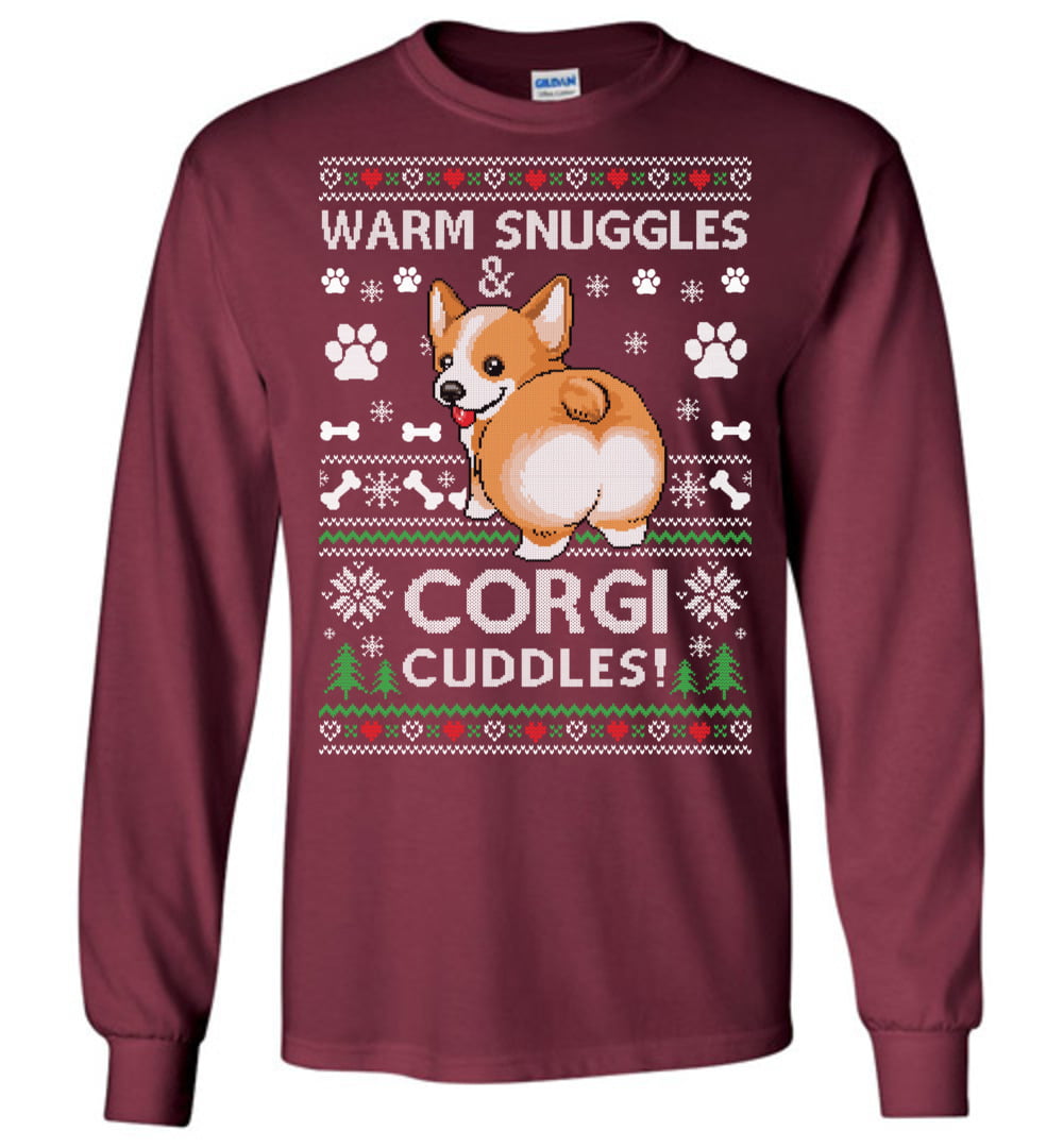 Corgi Ugly Christmas LS T-Shirt