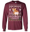 Corgi Ugly Christmas LS T-Shirt
