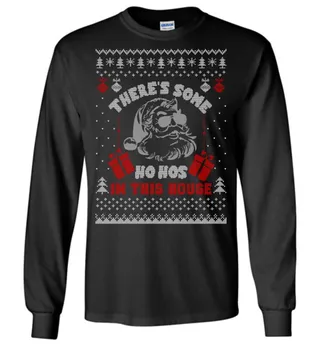 Hos In This House Christmas LS T-Shirt