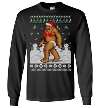Sasquatch Christmas LS T-Shirt