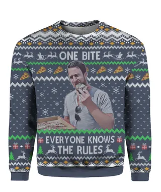 One Bite Ugly Sweater Navy