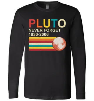 Pluto Never Forget 1930-2006 Funny Astronomy Space LS T-Shirts