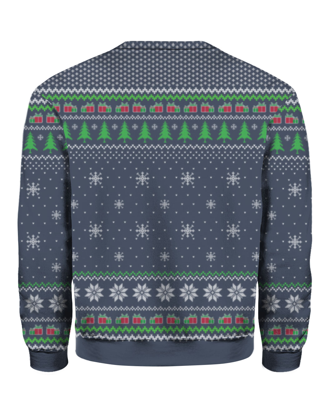 Ight Imma Head Out Santa Christmas Sweater Navy | Best Christmas Sweater