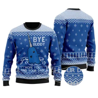 Bye Buddy Hope You Find Your Dad Christmas Sweater | Elf Christmas Sweater For Men Women